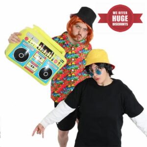 Superstar DJ Duo Costume - Red Hawaiian Shirt