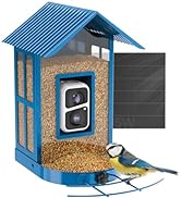 SOLIOM BF08- Smart Bird Feeder Camera with AI Identify Bird Species, Wild Bird Watching Cam, Live...