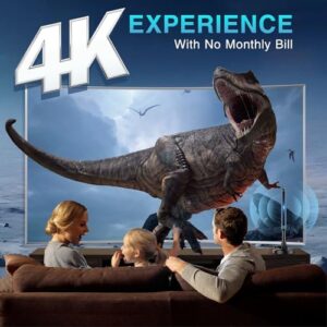 Portable Digital Freeview TV Antenna Supports 4K 1080P All TV with 16.4ft Coaxial Cable