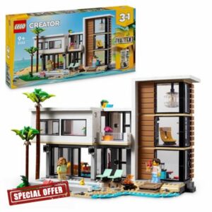 LEGO Creator 3in1 Modern House to 3-Storey City Building to Forest Cabin Set