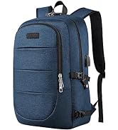 VSNOON Anti-Theft Laptop Backpack, 17.3 inch Business Laptop Rucksack Bag with USB Charging Port ...