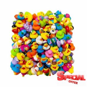 Small Ducks - Tiny Babies Shower Ducks - Rubber Bath Ducks with Carry Bag Duck Babies Bath Toy for Classroom Summer Beach Game