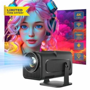 AILRINNI Mini Projector New HY320 WiFi Portable Auto Keystone Projector