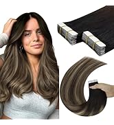 YoungSee Tape in Hair Extensions Human Hair Balayage 16 Inch Tape Hair Extensions Real Human Hair...