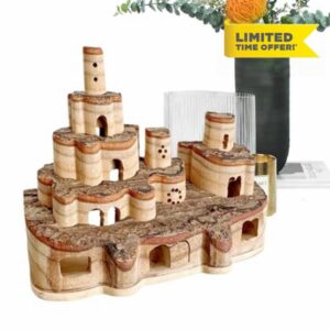 Derwrtup Kids Play Castle Toy | Pop-up Model Castle Figure Toy - Handmade Toy Castle