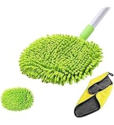 GES Car Cleaning Kit with Storage Bag - 14PCS Exterior and Interior Car Washing Tools, Bucket, Wh...