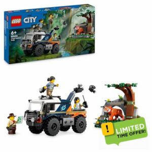 LEGO City Jungle Explorer Off-Road Truck Toy Building Set for 6 Plus Year Old Boys