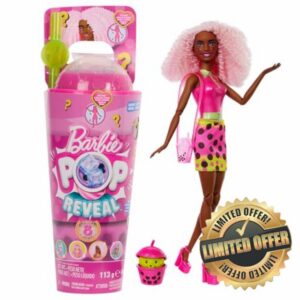 Barbie Pop Reveal Bubble Tea Series Doll & Accessories with Fashion Doll & Pet