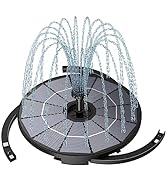 SUJFEE DIY 2.5W Fountain, Three Layer Running Water Set with Water Pump