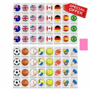 Dtaigou Flag Pattern Game Tiles