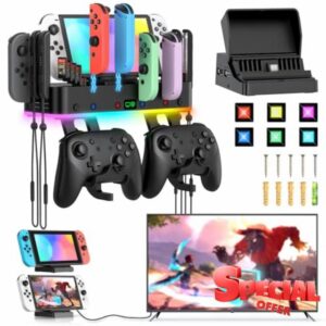 RGB Switch TV Docking Station & Wall Mount for Nintendo Switch/OLED & Joycon
