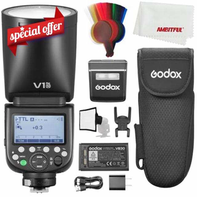 Godox V1 PRO N V1PRO-N V1PRO TTL Round Head Camera Flash for Nikon