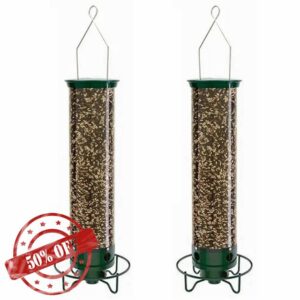 Bonkshire 2X -M Yankee Squirrel Proof Wild Bird Feeder with Weight-Activated Rotating Perch