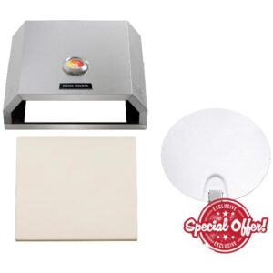 George Foreman Pizza Oven 12" BBQ Grill Top with Paddle