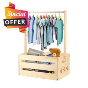 Wooden Baby Shower Basket