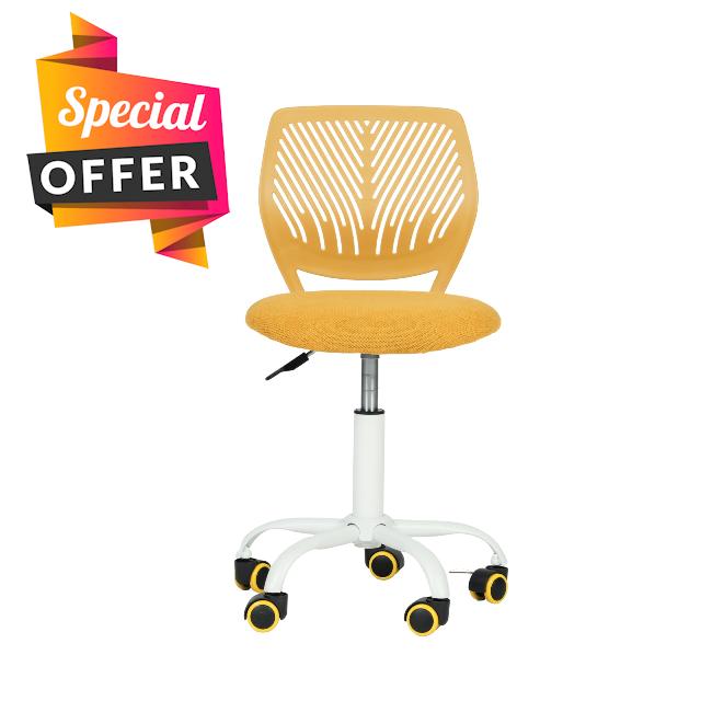 FurnitureR Desk Fabric Seat Ergonomic Study Without Armrest