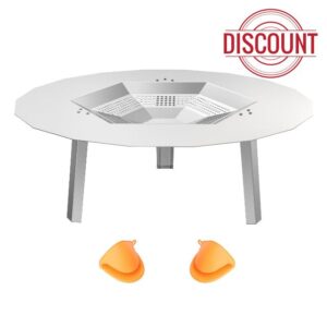 BBQ PLUS 19.5" Heat Deflector Replacement for Bonfire 19.5" Stove Fire Pit