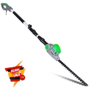 Gracious Gardens Corded Extendable Pole Hedge Trimmer 550W 2.5M Telescopic Hedge Trimmer Long Reach Hedge Cutter with 4 Position's