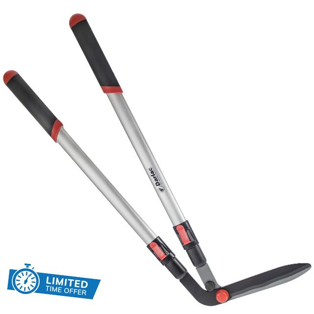 Darlac Telescopic Edging Shear – Garden Lawn Edging Shears with Extendable Handles & Razor-Sharp Blade – Adjustable to Any Gardener's Height – Lightweight Approx 1.2kg – Ideal for Trimming Lawn Edges