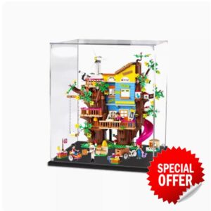 Acrylic clear display case for Lego 41703 Friendship Treehouse model dustproof display case