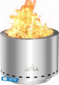 UDPATIO 19.5 inch Smokeless Fire Pit with Stand