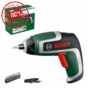 Bosch Home and Garden Compact Cordless Screwdriver IXO (7th Generation; 3.6V; 2.0Ah; 5.5Nm; with Micro-USB Cable; Compatible with IXO-Collection Attachments; Screws up to 190 Screws)