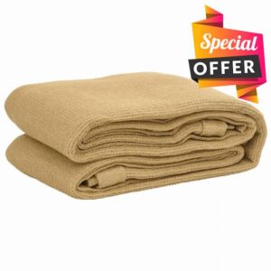 idaXL HDPE Tent Carpet 400x400cm - Sand Color