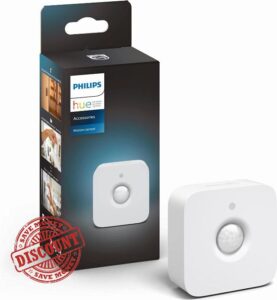 Philips Hue Indoor Motion Sensor with Wireless Control. Smart Lighting Accessory