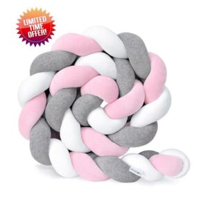 AmphaDeco Braided Pillows Knotted