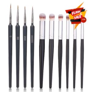 Yoseng Drybrush Set with Miniature Paint Brushes-10 Pc Premium Art Paintbrush Set for Tabletop & Wargames Miniatures