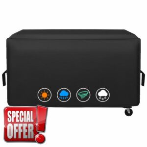 Heavy Duty 600D Polyester Cover Compatible with Royal Gourmet CR6008 60" GD401/GB8000/GB5000S