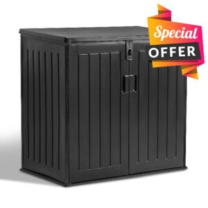 Outdoor Garden Storage Shed Storage Box with Lid