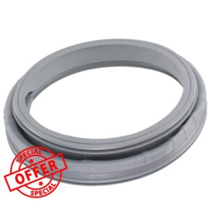SPARES2GO Rubber Door Seal Gasket Compatible with Samsung Washing Machines Equivalent to DC64-02888A DC64-02750A