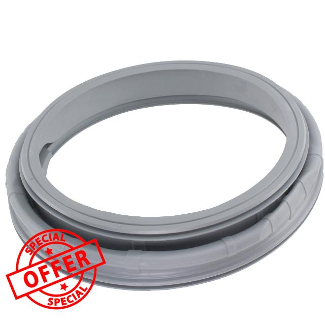 SPARES2GO Rubber Door Seal Gasket Compatible with Samsung Washing Machines Equivalent to DC64-02888A DC64-02750A