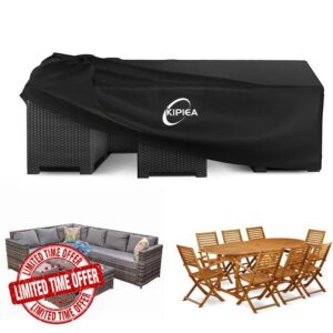 Kipiea Rattan Garden Furniture Covers Waterproof