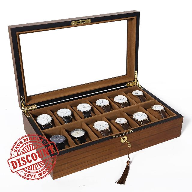 Uten Wood Watch Box with 12 Slots