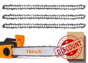3 Pack Chainsaw Chain for 16 Inch (40cm) Bar