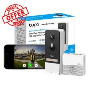 Tapo 2K 5MP Smart Wireless Security Camera Doorbell