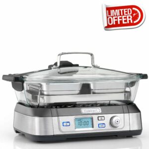 Cuisinart Professional Glass Steamer | 5L Capacity | Stainless Steel | STM1000U