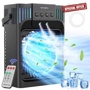 FethFire Portable Air Conditioner Cooling Fan with Remote