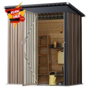 XEMQENER Lockable Garden Storage Shed