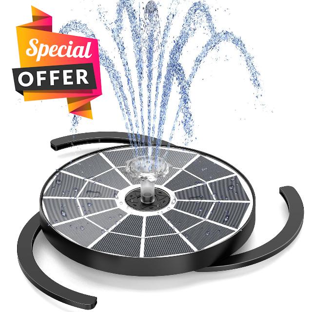 AISITIN 3.7W Outdoor Solar Water Fountain