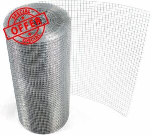 FENCETEXX Welded Wire Mesh 1"x1" Square Galvanised Fence 15/30m Rabbit Hutch Chicken Run Coop Pet (900mm x 30 Metre)