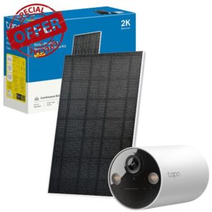 Tapo 2K Solar Powered Wireless Security Camera Kit