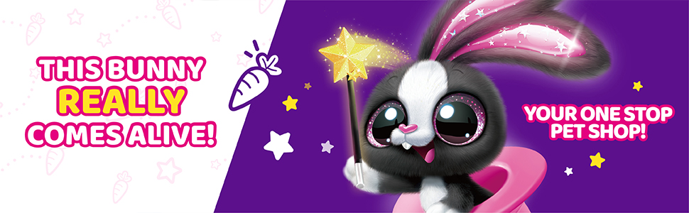 Magic, Bunny, Interactive, Plush toy, Interactive Plush, Magic Toy, Bunny Toy, Magic Hat, Magician