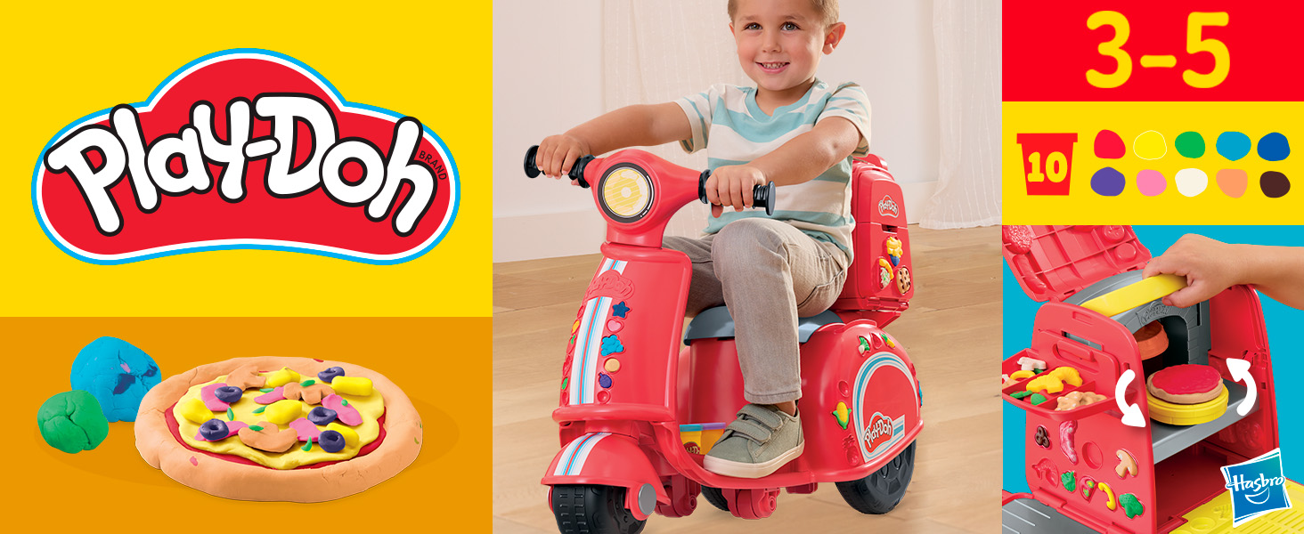 F8803 B0CFS2B938 PD PIZZA DELIVERY SCOOTER PLAYSET