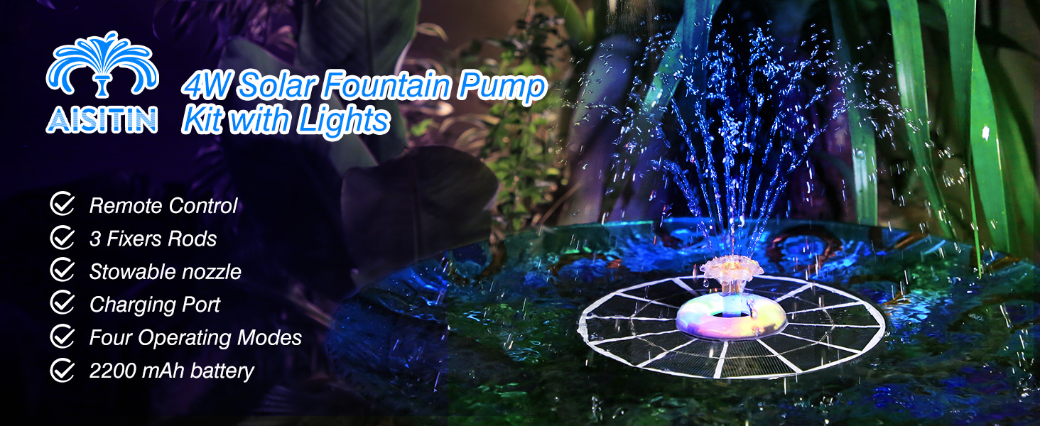Solar Water Fountain