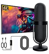 WTLI Indoor TV Aerial, Digital Freeview TV Ariels with Strong Signal UK Booster 360° & 250+ Miles...
