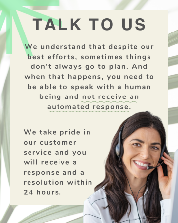 Talk to a real human if you have any issues with your order