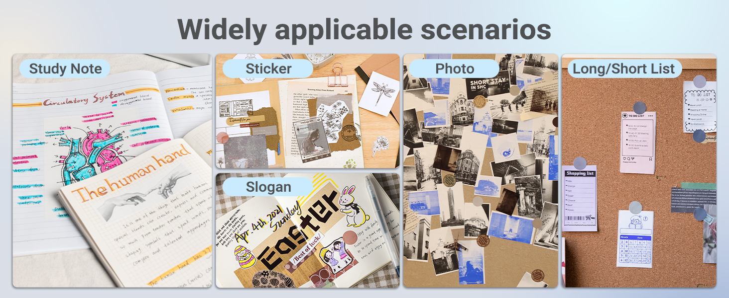 study note sticker slogan photo list